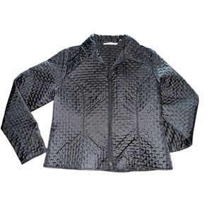 ANNE FONTAINE Felicia 4 Black Quilted Jacket